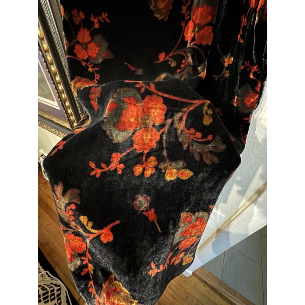 NWT Ann Taylor LOFT Women's Velvet Floral Shift Mini Dress Size Medium - Picture 6 of 9